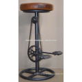 Ensemble de bicyclette industrielle Tabouret en cuir